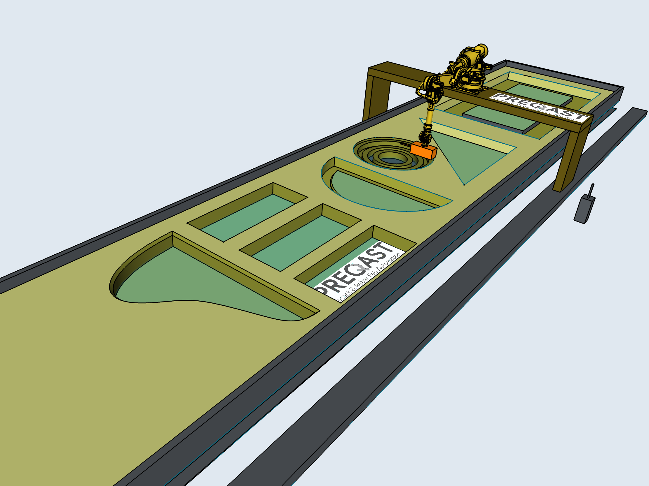 Robots in precast concrete production